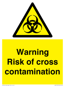 Warning risk of cross contamination